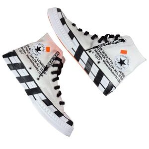 Off White X Chuck Taylor Converse Sneakers Size Men’s 8 Women’s 10 (No Box) VGC